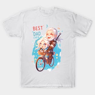 Best Dad Ever - Father's Day - Witcher T-Shirt